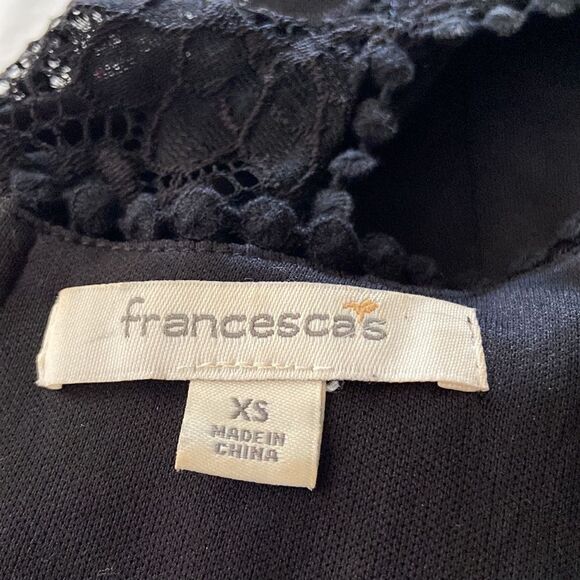 Francesca’s NWOT black sleeveless lace dress XS - Picture 6 of 7